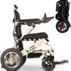 Culver Mobility Electric Power Wheelchair Scooter Fold Lightweight Folding Safe Electric Wheelchair Motorized FDA Approved Aviation Travel (Free...