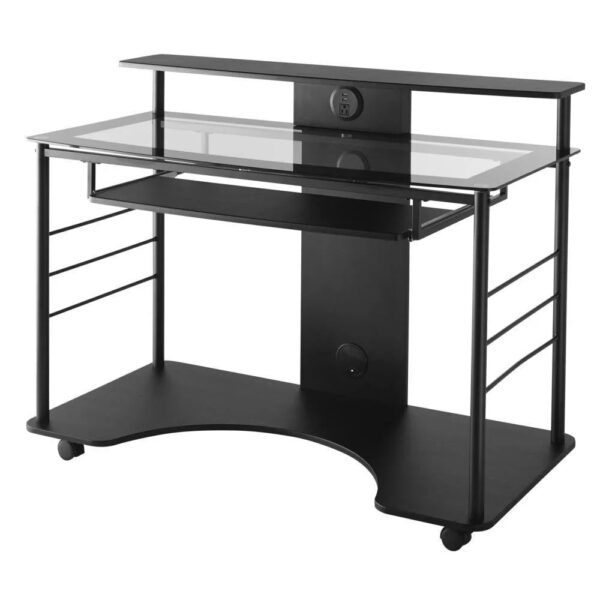 47 W Mobile Tech Desk, Black