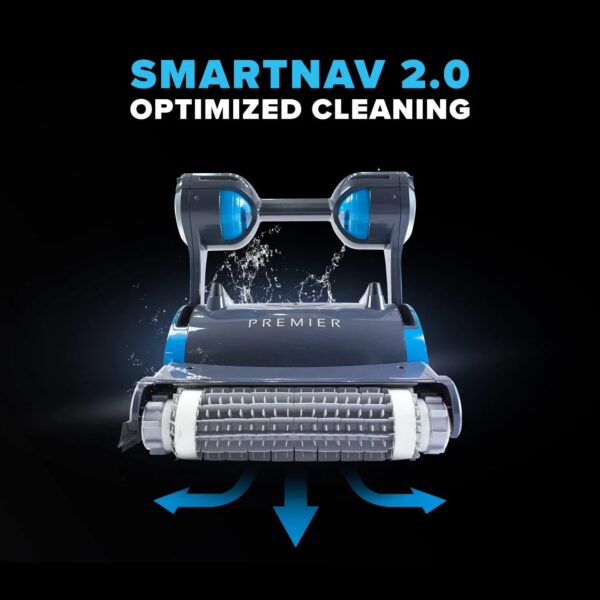 Dolphin Premier Robotic Pool Cleaner (2025 Model) with Multimedia, Oversized Leaf Bag, Standard & Ultrafine Filters, Weekly Timer, Waterline...