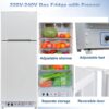 9.4 Cu ft 64 in*H Propane Refrigerator AC 110V Freezer Large Capacity Frigde Camper Motorhome