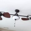 Harbor Breeze Twin Breeze II 74" Outdoor Ceiling Fan, Bronze