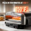 BIG HORN 14" Electric Pizza Oven, Countertop, Stainless Steel