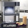 GE Profile Opal 2.0 XL with 1 Gallon Tank, Chewable Crunchable Countertop Nugget Ice Maker, Scoop included, 38 lbs in 24 hours, Pellet Ice Machine...