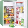3.2 Cu.Ft Mini Fridge with Freezer Single Door Compact Refrigerator for Dorm, Bedroom, or Office Adjustable Thermostat, Black