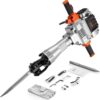 Electric demolition hammer, hydraulic crushing hammer, concrete crusher, heavy-duty electric hydraulic crushing hammer, equipped with chisel...