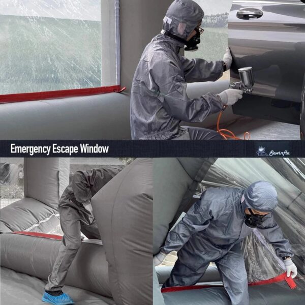 30x20x13Ft Inflatable Paint Booth with Blowers & Air Filter System Professional Spray Tent