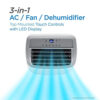 BLACK+DECKER 8,000 BTU Portable Air Conditioner up to 350 Sq.ft with Remote Control