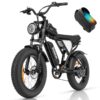 Electric Bike for Adults Ridstar, 1200W 30mph Moutain Bike,48V 15.6AH Battery E-Bike,20" Fat Tire Electric Motorcycle,Electric Bicycle 7 Speed...