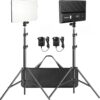 D50 LED Video Light Panel Lights 15.4", 2 Packs 45W 3000K-8000K Bi-Color Dimmable Photography Lighting, CRI 96+ Videography Lighting for Video...