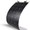 160 Watt 12 Volt Extremely Flexible Monocrystalline Solar Panel Ultra Lightweight, Ultra Thin, Up to 248 Degree Arc, for RV, Boats, Roofs, Uneven...