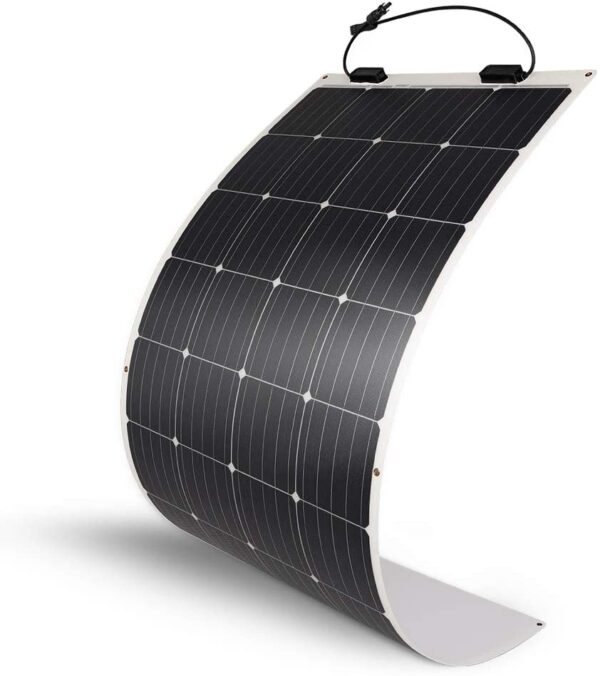 160 Watt 12 Volt Extremely Flexible Monocrystalline Solar Panel Ultra Lightweight, Ultra Thin, Up to 248 Degree Arc, for RV, Boats, Roofs, Uneven...