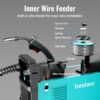 145A MIG Welder, 110V/220V Dual Voltage Gas/Gasless Flux Core MIG Welder/Lift TIG/Stick 3 in 1 Synergic MIG145 9GEN Welding Machine, Flux/Solid...