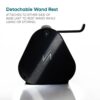 Reverse-Air Hair Dryer with Hair Clips Black