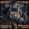 MIRA SAFETY CM-6M CBRN Full Face Gas Mask with Drinking System
