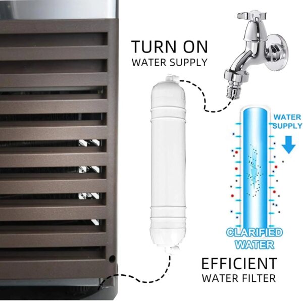 YUTGMasst Commercial Ice 110LBS/24H Stainless Steel Free-Standing Ice Machine Maker Air Cooling Ice
