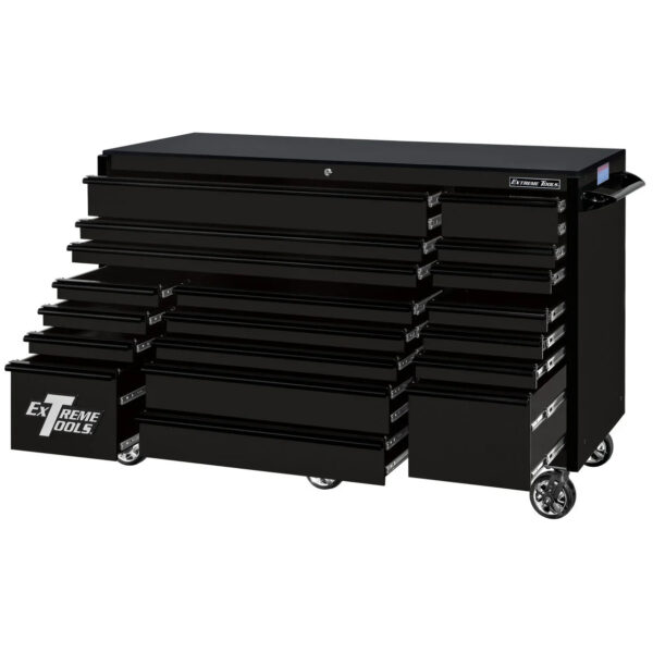 Extreme Tools RX250 Series 72-in x 30-in Roller Cabinet 19-Drawer 250 lb Drawer Slides