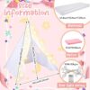 Windyun 8-Pack Kids Teepee Tent Set, Sleepover Party, White