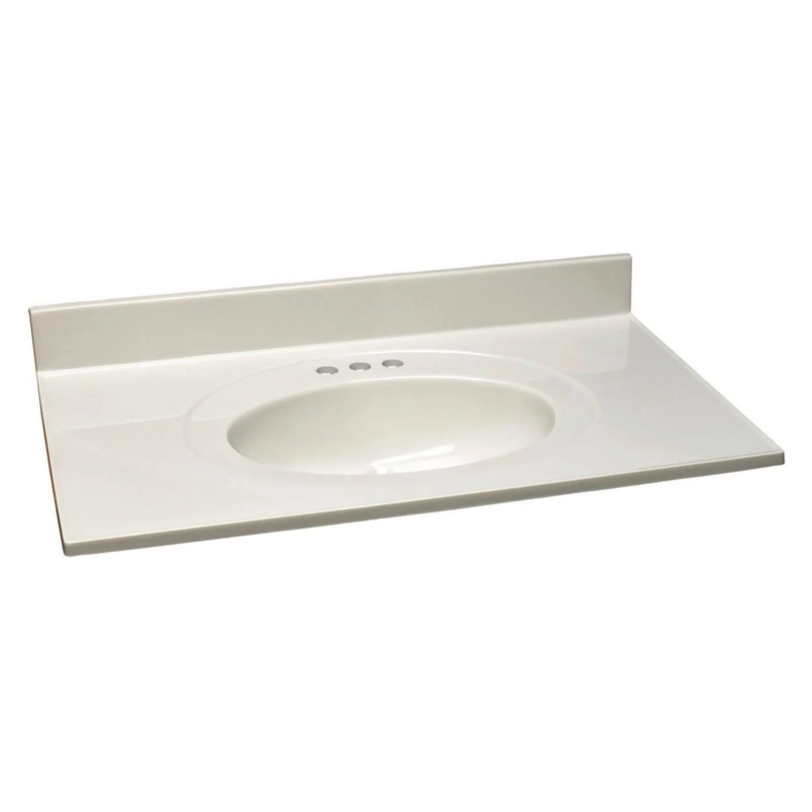 be2dad799b6ccbd1e744313d1d23ce97d45f0adda757105277743557fa9e5fcf 552810 Cultured Marble Vanity Top 25 inch. White on White