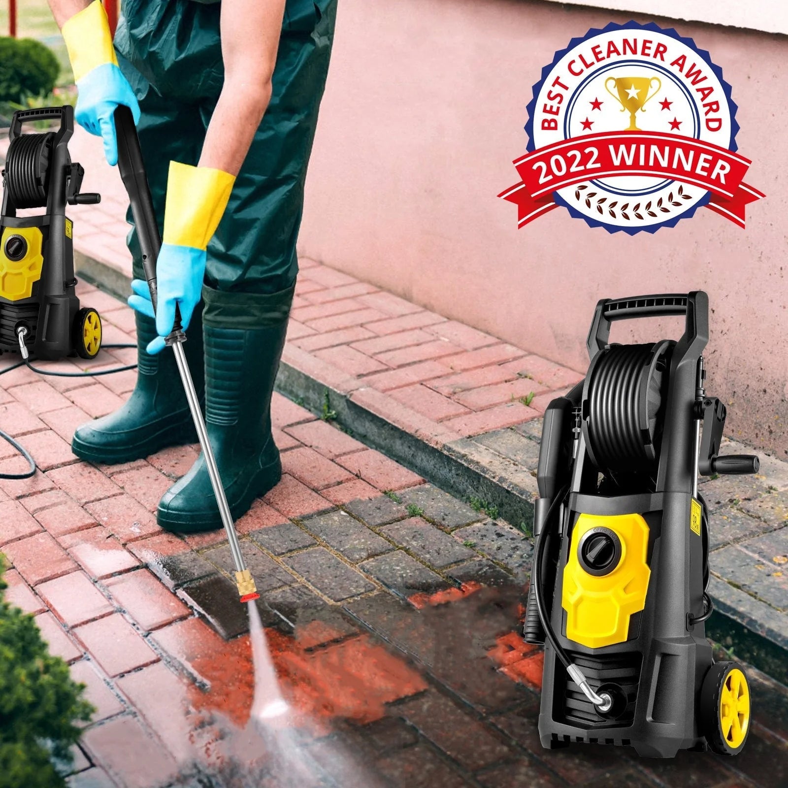 beca6e1e035f6d74d655a98c3f9692ecf9a65f3f1d13a0c7fbaa4ac237786001 Advanced Powerful 2000PSI Electric Pressure Washer With 5 Nozzles