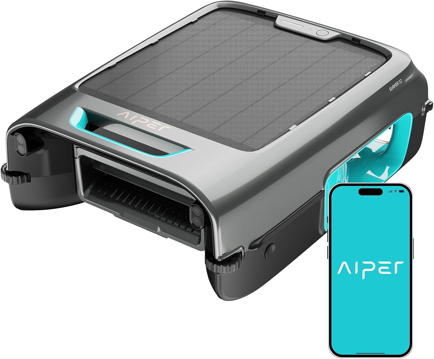 bf153d3136f1af1b2eb91f533e6803f07e218edb878c7c6115887d90a7ca99d3 AIPER Surfer S2 Solar Pool Skimmer with APP Support, 24/7 Cleaning, Dual Charging Modes, Smart Obstacle Avoidance, Ideal for All Swimming Pool Types
