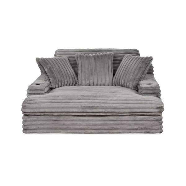 Nestle Chaise Lounge With Dual Cupholders And Charging Ports