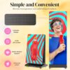 80" P1.86 Flexible Spliceable LED Poster Display USB Plug-and-Play, Mobile & PC Remote Control, Digital Signage Advertising Screen (Silver, 1-Pack)