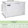 Commercial Top Chest Freezer 7 Cu. Ft - Deep Ice Cream Freezer with Wire Storage Basket, Solid Door, for Groceries, Kitchen, Restaurant White