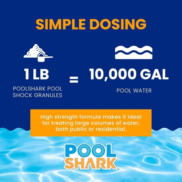 68% Calcium Hypochlorite Pool Shock for Swimming Pools - Chlorine Granules Swimming Pool Shock 50 lbs Bucket - Pool Chlorine for Inground and...