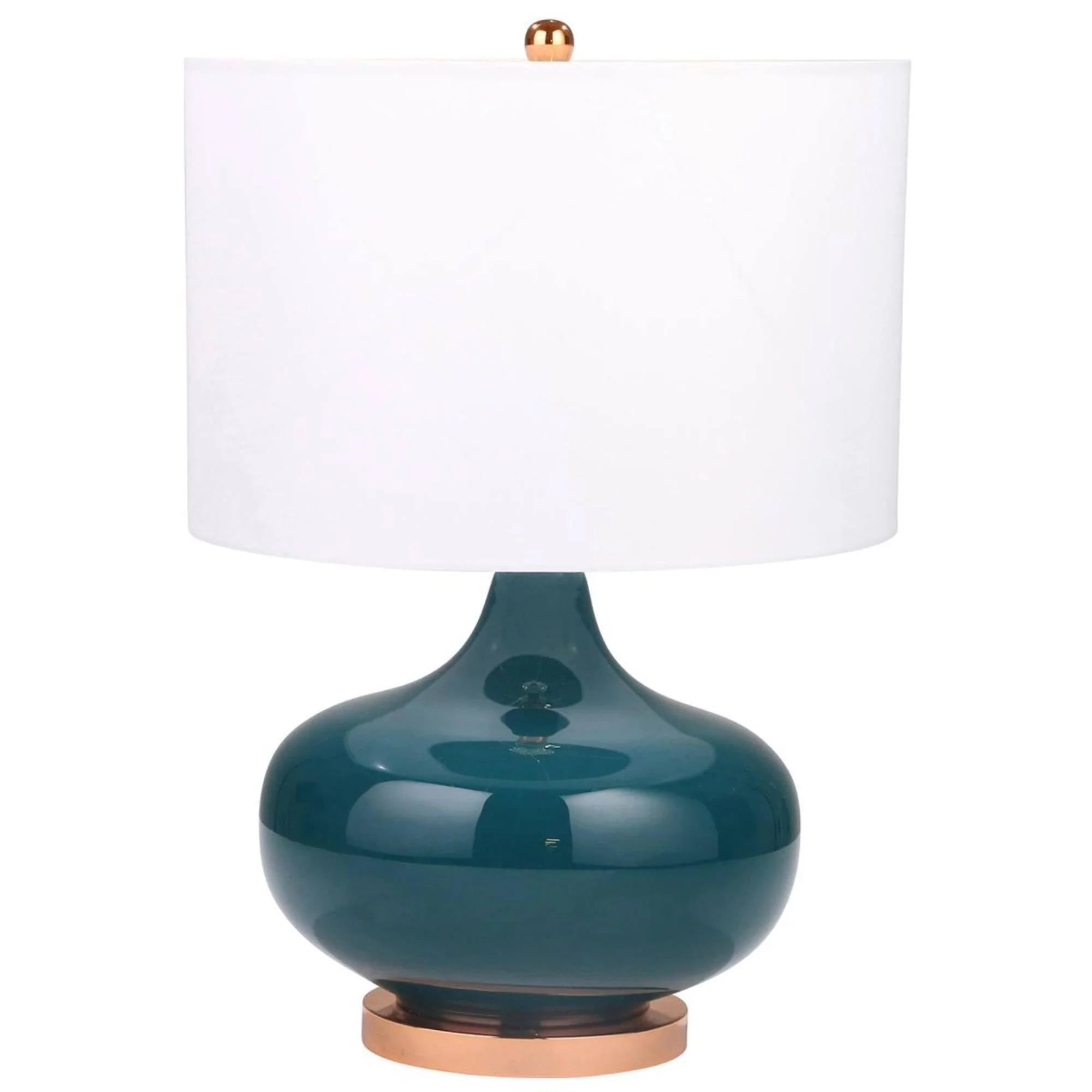 c33c6fdbfacc2cce87f00aedacb45776c0bb88e1ab83cce04f5559d0f47e74b2-1 50098-01 26 in. Glass Round Genie Table Lamp Green