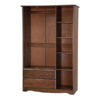 100% Solid Wood Grand Wardrobe Armoire - Mocha