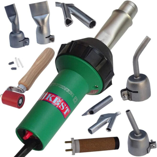 Hot Air Plastic Welder 110V 1600W Heat Gun Professional Welding Torch Gun for PVC, TPO, Vinyl Roof,Plastic Welding Kit with Welding Nozzles, Seam...