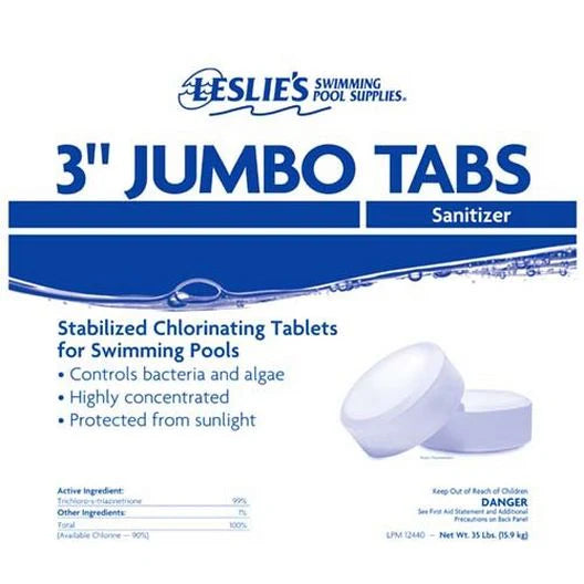 Leslie s 3 in. Jumbo Chlorine Pool Tabs 20 lbs. Bucket