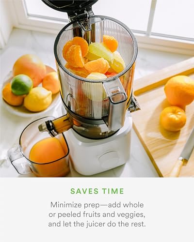 Nama J2 Cold Press Juicer Self Feeding for Hands Free Operation with Wide Mouth Hopper for Whole Recipe Loading, Zero Waste Masticating Juicer For...