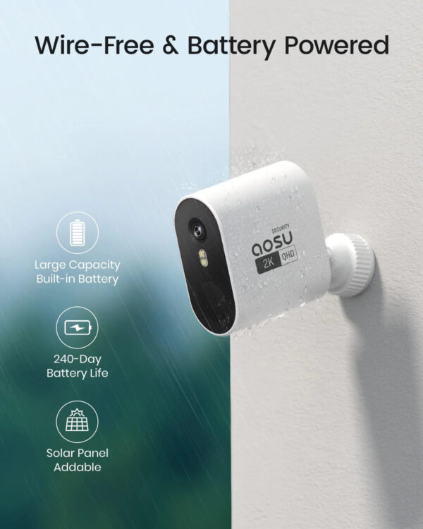 AOSU Security Cameras Wireless Outdoor Home System