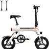 EB3 Electric Bike Adults 21mph, 500W Peak Motor, 270Wh Battery, Rear Suspension, 3 Levels Assist, 14" Folding Ebike for Adults and Teens, Complies...