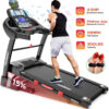 Famistar Folding Treadmill for Home with 15 Levels Auto Incline, 300LB Capcity, 10MPH Fast Speed Controls