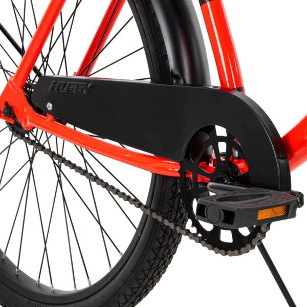 Huffy 26 In. Cranbrook Mens Classic Beach Cruiser Comfort Bike, Red