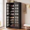 Tribesigns 71-Inch Tall Shoe Cabinet with Doors, 8-Tier Shoe Storage with Adjustable Shelves, Modern Shoe Organizer Shoe Rack Cabinet for Entryway...