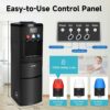 ICEPURE Water Dispenser with Ice Maker, 3-in-1 Hot and Cold Water Cooler with Built-in Bullet Ice Maker Machine, 26.5lbs/24H, Top Loading for 3-5...