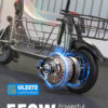 Electric Scooter with Large Basket, 550W Motor