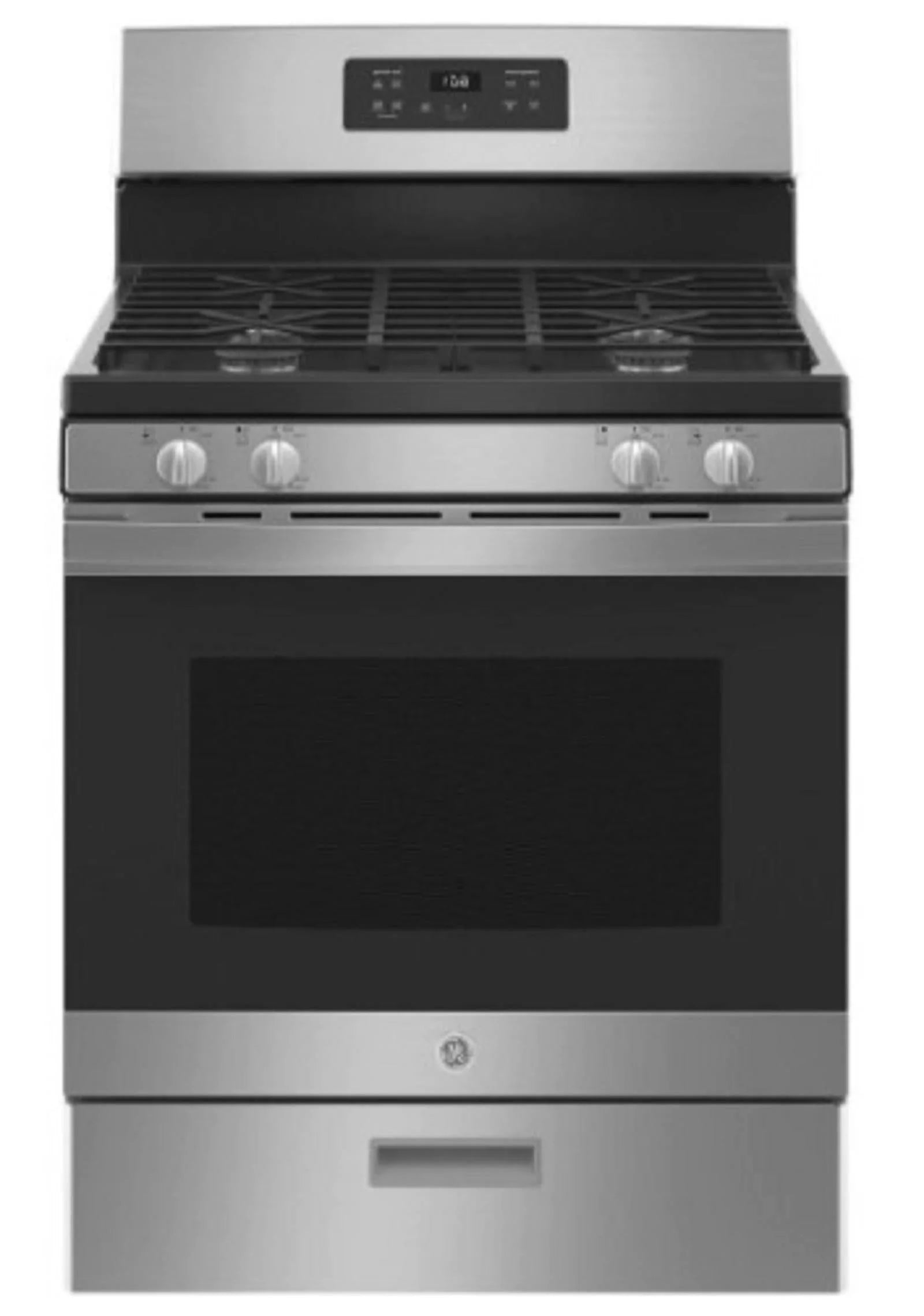 c93d3b4ff2bb6b3ffa69e4fba07ad6ddeb3ffabe540f7abc6dbd056ccf240328 30-in 4 Burners 4.8-cu ft Freestanding GAS Range (Stainless Steel)