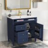 36" Bathroom Vanity with Single Sink Combo, Modern Undermount Bathroom Sink Cabinet with 2 Drawers and a Tip-Out Drawer, Freestanding Bathroom...