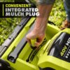 Ryobi 40V HP Brushless 21-in Self-Propelled AWD Lawn Mower Whisper Series Includes (2) 6.0Ah Batteries and Charger