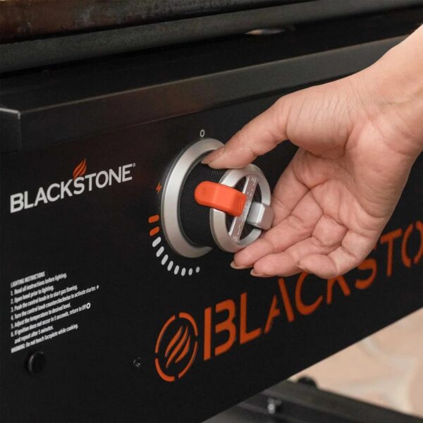 28 Inch Blackstone Griddle 2080 with Hood XL Griddle Original 3-Burner Outdoor Flat Top Grill, with Blackstone Griddle Accessories, Seasoning, and...