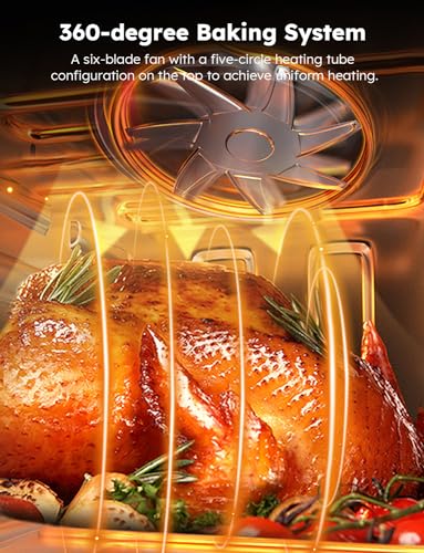 Nuwave Brio Air Fryer Oven, 15.5Qt X Large Family Size, SS Rotisserie Basket &Skewer Kit, Reversible Ultra Non Stick Grill/Griddle Plate, Powerful...