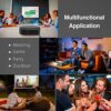 Mini Bluetooth Projector, CLOKOWE 9600L 1080P HD 5G WiFi Projector, Support 4K & Zoom, Portable Movie Projector with Dolby Audio