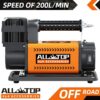 Air Compressor with Digital Pressure Gauge Tire Inflator Kit, 12V Portable Inflator 7.06ft/Min, Offroad Air Pump for Truck Tires, Heavy Duty Max...