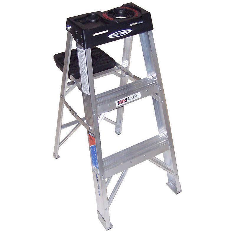 d177d5084ddd6c05ca5fd364f654e4f195c3b9067535a1bc17a725aa92059fc2 373 3 ft Aluminum Stepladder, 300 lb Capacity