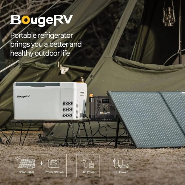12 Volt Refrigerator 12V Car Fridge 23 Quart Portable Freezer Compressor Cooler 12/24V DC 110~240 Volt AC for Truck Van RV Camper SUV Travel...