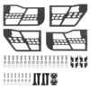 Off Road Safari Tubular Doors Compatible with 2018-2023 Wrangler JL 4 Door Set of 4 Fat Tube Half Doors for Adventure